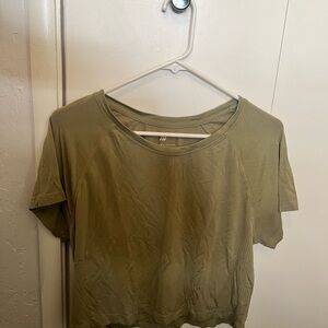 All in Motion Olive Crop Top